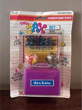 Vintage Tootsie Toy Metal Twin Jax Set with Carry Case NIP